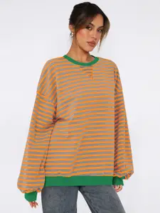 StyleCast x Revolte Women Striped Sweatshirt