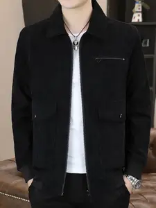 StyleCast x Revolte Men Spread Collar Tailored Jacket