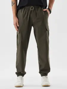Snitch Men Mid-Rise Cargos Trousers
