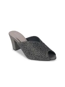 Mochi Women Embellished Block Heel Peep Toes