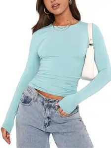 StyleCast Georgette Crop Top