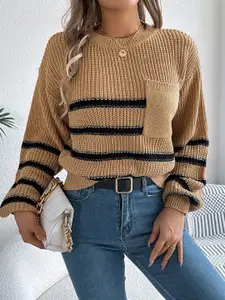 StyleCast x Revolte Women Striped Pullover Sweaters