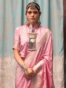 Saree mall Woven Design Ethnic Motifs Zari Satin Banarasi Sarees