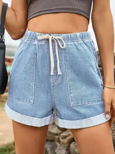 StyleCast Solid Women Denim Shorts