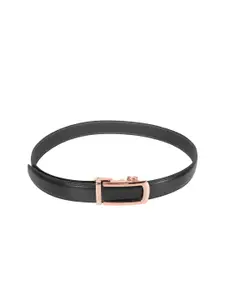 Calvadoss Men Solid Slider Buckle Belt