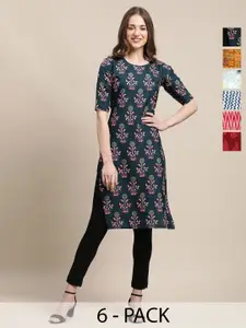 7Threads Women Pack of 6 Kurta
