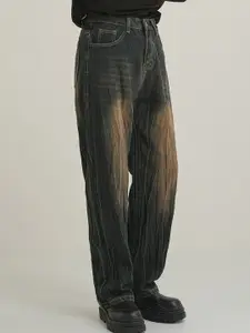 StyleCast Men Straight Fit Cotton Heavy Fade Jeans