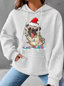 StyleCast Women Printed Hooded Sweatshirt