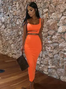 StyleCast Women Top With Skirt Co-Ords Sets