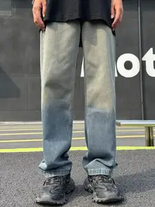 StyleCast x Revolte Men Regular Fit Light Fade Jeans