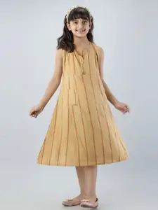 DMP FASHION Vertical Stripes Striped A-Line Top