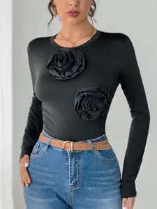 StyleCast Women Round Neck Long Sleeves Top