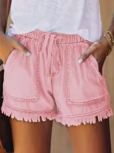 StyleCast Solid Women Mid-Rise Shorts