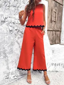 StyleCast Women Top And Palazzos Co-Ords Set