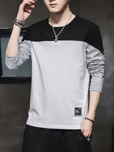 StyleCast x Revolte Men Colourblocked T-shirt