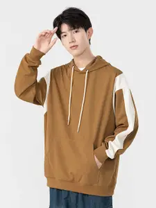 StyleCast x Revolte Men Striped Hooded Sweatshirt