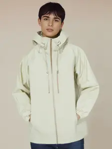 StyleCast x Revolte Men Hooded Solid Casual Bomber Jacket