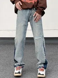 StyleCast x Revolte Men Relaxed Fit Heavy Fade Mid-Rise Jeans