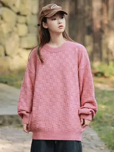 StyleCast x Revolte Women Round Neck Longline Pullover Sweater