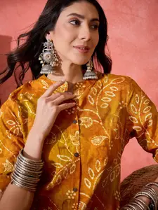 Sangria Women Ethnic Motifs Printed Daily A-Line Kurta