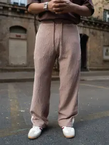 Powerlook Men Striped Mid Rise Track Pants