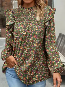 StyleCast Women Floral Printed High Neck Top