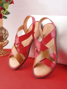 CORSICA Women Colourblocked Open Toe Flats