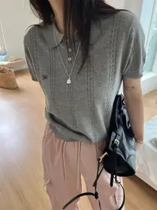 StyleCast Women Solid Shirt Collar Top