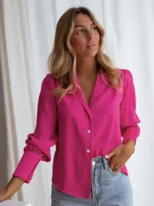 StyleCast Fuchsia Regular Fit Casual Shirt