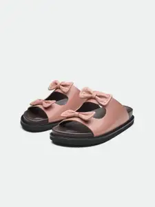 Oroh Women Bows Open Toe Flats