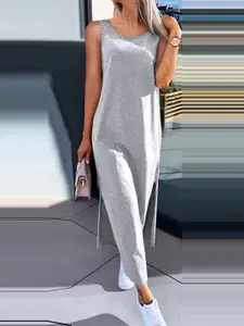 StyleCast Women Embroidered Round Neck Maxi Dress