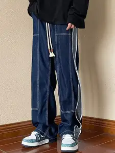 StyleCast x Revolte Men Wide Leg Medium Shade Jeans