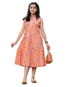 DMP FASHION Floral Print Cotton Longline Top