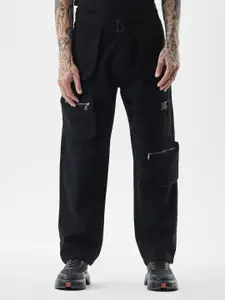 Snitch Men Snitch Black Mid-Rise Regular Fit Jeans