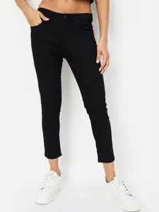 max Women Regular Fit Mid-Rise Cropped Jeans