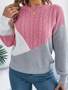 StyleCast x Revolte Women Colourblocked Pullover