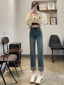 StyleCast Women Slim Fit High-Rise Light Fade Jeans