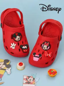 Disney By Yellow Bee Girls Mickey & Minnie Mouse Clogs Flip Flops