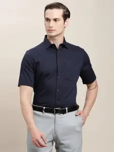 Turtle Spread Collar Standard Pure Cotton Formal Shirt