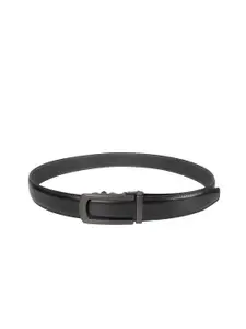 Calvadoss Men Solid Slider Buckle Belt