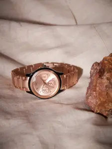 SZN Women Dial & Stainless Steel Straps Analogue Watch Lovely copperSZN