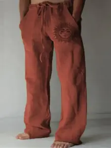 StyleCast x Revolte Men Solid Mid-Rise Trousers