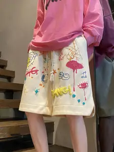 StyleCast Men Typography Printed Regular Fit Knee Length Shorts