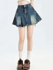 StyleCast x Revolte Pure Cotton Flared Mini Skirts