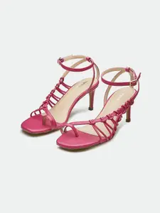 Oroh Women Leather Party Stiletto Sandals