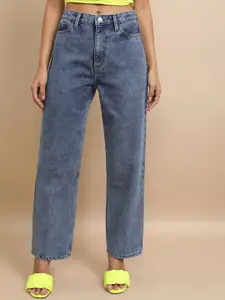 Tokyo Talkies Women Relaxed Fit Mid-Rise Light Fade Jeans