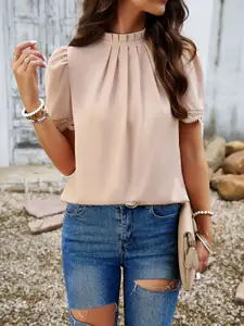 StyleCast Women Solid High Neck Top