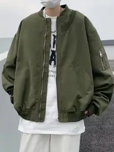 StyleCast x Revolte Men Mandarin Collar Regular Outdoor Jacket