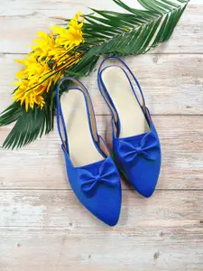 THE MADRAS TRUNK Women Pointed Toe with Bows Flats