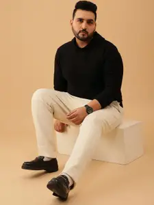 UNSTD Men Plus Size Textured Hoodie Sweatshirt